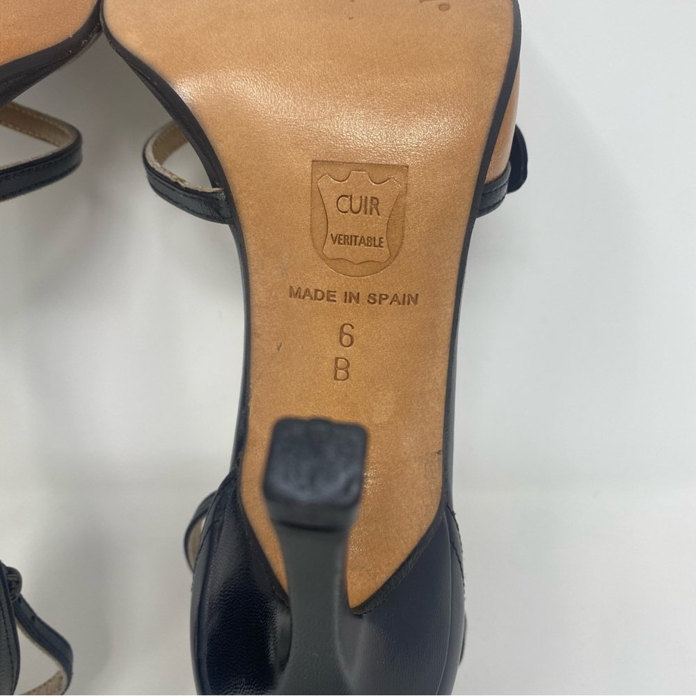 Charles David Floral Applique Ankle Strap Heel Sandal - Picture 9 of 12
